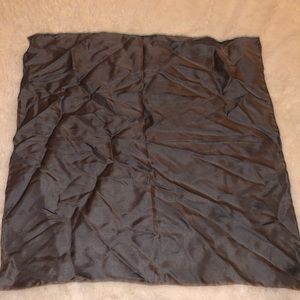Silk dark gray pocket square